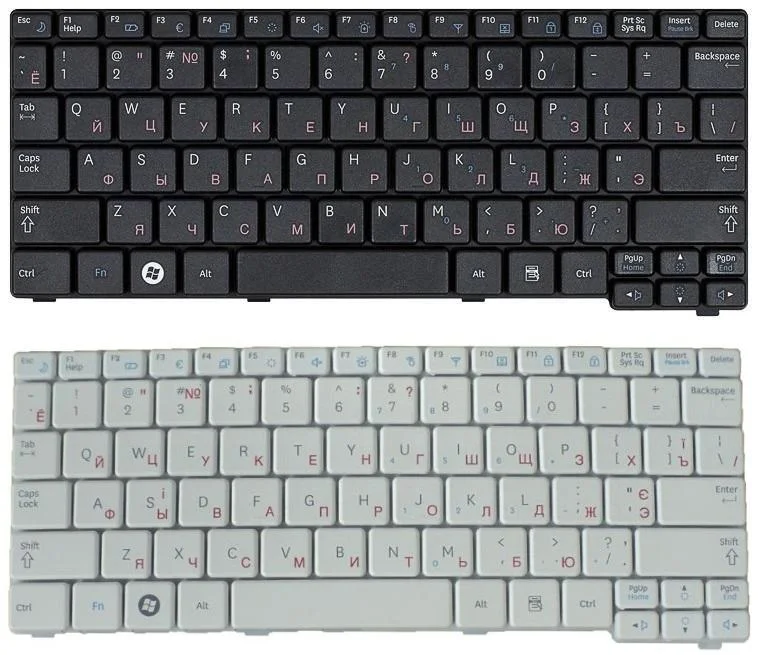 Клавиатура Samsung N108, N110, N127, N130, N135, N138, N140, ND10, NC10  black